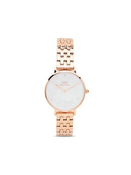 Наручные часы Petite Lumine 5-Link 28 мм Daniel Wellington, розовый dw00100617 | розовый