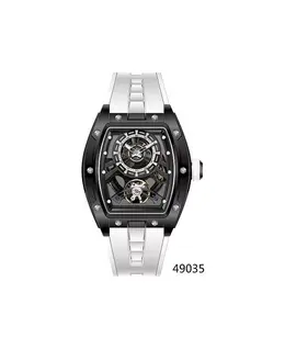 Мужские часы 49035 S1 Rally Automatic с черным циферблатом и тремя стрелками Invicta, белый 22282855 | white