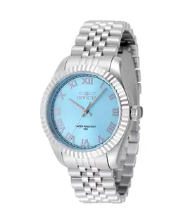 Женские часы 48902 Specialty Quartz 3 Hand Tiffany Blue Dial Invicta, серебряный 22296212 | silver