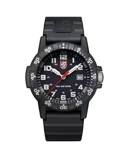 Мужские часы 0321 Sea Turtle на черном резиновом браслете Luminox, черный 7617216 | black