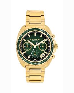 Charter Chronograph, 39 мм Coach, зеленый 5540649 | green/gold