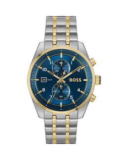 "Skytraveller Chronograph, 44 мм" Hugo Boss, синий 5488507 | blue/silver