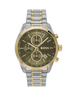 Grand Prix 44 Chronograph, 44 мм Hugo Boss, зеленый 5488495 | green/black