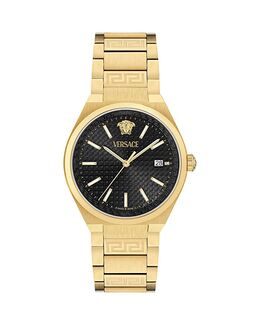 V-Auria Watch, 39 мм Versace, черный 5465496 | black/gold