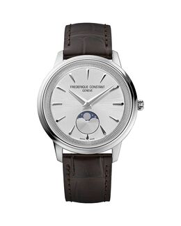Монета Moonphase, часы, 37 мм Frederique Constant, белый 5489690 | white/black