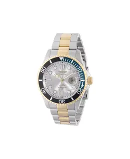Мужские часы Pro Diver Quartz 3 Hand с серебристым циферблатом, модель 44709 Invicta, золотой 22282858 | gold