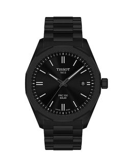 PRC100 Солнечные часы, 39 мм Tissot, черный 5538651 | black/black