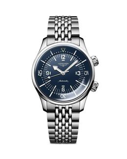 Легендарные водолазные часы, 39 мм Longines, синий 5535249 | blue/silver