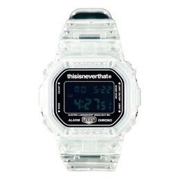 Часы g-shock x thisisneverthat digital 'clear' Casio, мультиколор dw-5600tint23-7df | clear/black