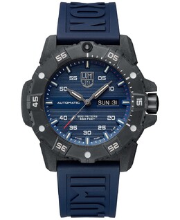 Мужские швейцарские автоматические часы Master Carbon Seal с синим каучуковым ремешком, 45 мм Luminox 14877767 | no color