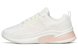 Кроссовки для бега из коллекции Running, женские, низкие, цвета слоновой кости, белые/флуоресцентные, светящиеся, зеленые Anta 122225522-4