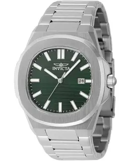 Мужские часы 48323 Speedway Quartz 3 Hand с зеленым циферблатом Invicta, зеленый 22312614 | green