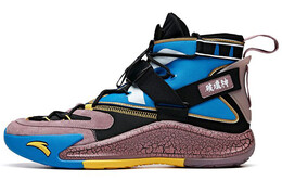 Баскетбольные кроссовки KT5 мужские высокие сине-фиолетовые Anta 112011106-1