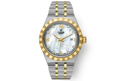 Royal Collection Автоматический Механический Механизм Женские Часы 28мм Белый Циферблат Стальной Корпус Часов Стальной Браслет Tudor m28303-0007