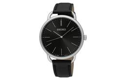 Кварцевые часы Unisex с черным циферблатом Seiko sur233j1 | black