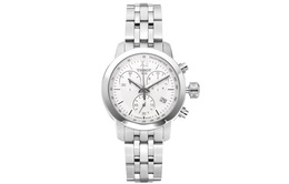 Junchi 200 Series Кварцевый механизм Женские часы 34 мм Белый циферблат Корпус из нержавеющей стали Стальной браслет Tissot t055.217.11.018.00