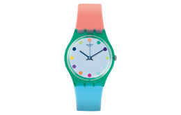 Женские часы 34 мм синие gg219 Swatch