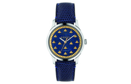 Часы мужские Gucci G Timeless Collection с автоматическим механизмом, синим циферблатом и ремешком из натуральной кожи ya1264122