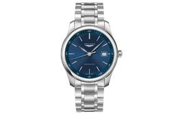 Мужские часы с автоматическим механизмом Longines c синим циферблатом l2.793.4.92.6