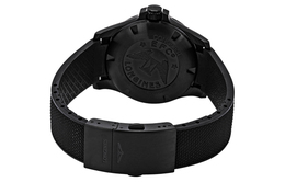 Мужские часы Comcast V.H.P Series с кварцевым механизмом, черный циферблат 41 мм, корпус с PVD-покрытием, ремешок из резины Longines l3.716.2.66.9