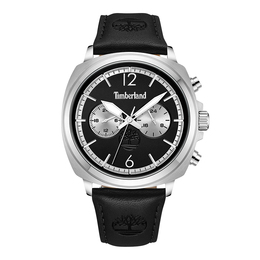 Williston Collection Мужские часы с кварцевым механизмом, кожаным ремешком, черным циферблатом 43 мм Timberland tdwgf0028202