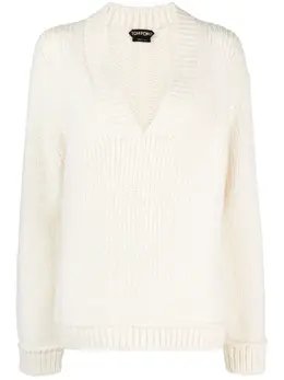 TOM FORD: Свитер с v-образным вырезом 