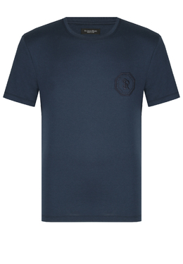 STEFANO RICCI: Синяя футболка 