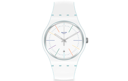 Унисекс белые часы suos404 Swatch