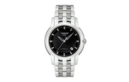 Коллекция Treasure Ring Автоматический механический механизм Мужские часы 39,5 мм Черный циферблат Стальной корпус Стальной браслет Tissot t97.1.483.51