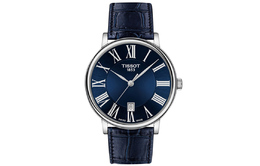 Tissot Carson Elite Series Мужские часы с кварцевым механизмом 40 мм синий циферблат t122.410.16.043.00