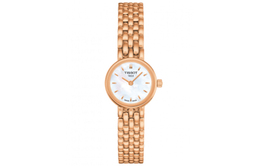 Le Ai Collection Кварцевый механизм Женские часы 19,5 мм Белый циферблат Корпус из нержавеющей стали Стальной ремешок Tissot t058.009.33.111.00