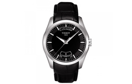 Kutu Collection Автоматический механический механизм Мужские часы 39 мм Черный циферблат Кожаный ремешок Tissot t035.407.16.051.00