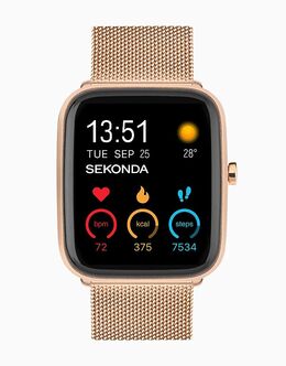Умные часы-унисекс Sekonda Motion plus в розовом золоте 136909477 | rose gold