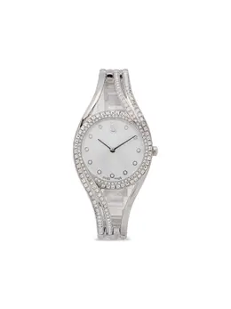 Наручные часы Steel Crystal Baguette 32 мм Swarovski, серебряный 30856848 | серебристый