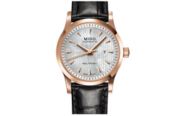 Mido Часы Helm Automatic Mechanical Movement Women's Watch Watch 31mm Gray Dial PVD Coating Watch Case Cow Leather Strap, Rose Gold m005.007.36.101.00 | rose gold