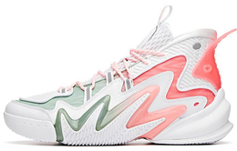 Anta Берсерк 2 баскетбольные кроссовки мужские высокие белые розовые зеленые 112031602-6