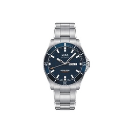 Mido Часы Leader Submariner Collection Men's Watch Watch Automatic Mechanical Movement 42.5mm Silver Dial, Blue Dial with Silver Strap m026.430.11.041.00 | blue dial with silver strap