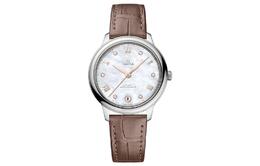 Omega Часы Elegant Saucer Series Automatic Mechanical Movement Women's Watch Watch White Dial 434.13.34.20.55.001