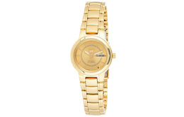 Seiko Часы Automatic Mechanical Movement Stainless Steel Strap Watch 25*11mm Women's Watch Gold Dial SYME58, Gold Dial syme58 | gold dial