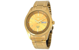 Seiko Часы Automatic Mechanical Movement Stainless Steel Strap Watch Men's Watch Gold Dial SNKN96J1, Gold Dial snkn96j1 | gold dial