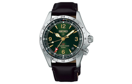 Seiko Часы Prospe Collection Wrist Watch Automatic/Manual Mechanical Movement Cow Leather Strap Green Dial Men's Watch, Green Dial sbej005 | green dial