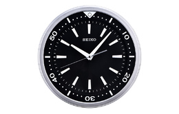 Seiko Часы Quartz Movement Plastic Wall Clock Unisex Black qxa723a