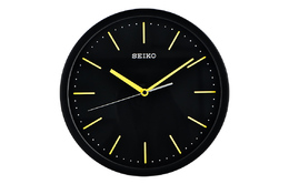 Seiko Часы Quartz Movement Plastic Wall Clock Unisex Black qxa476y