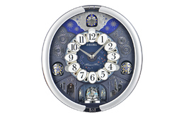 Seiko Часы Quartz Movement Plastic Wall Clock Unisex Blue qxm379s