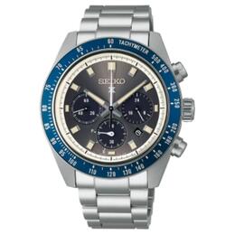 Seiko Часы Solar Quartz Movement Stainless Steel Strap Watch 41.4mm Men's Watch Black Dial, Black Dial ssc939p1 | black dial