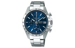 Seiko Часы Quartz Movement Stainless Steel Strap Watch Men's Watch Blue Dial sbtr023