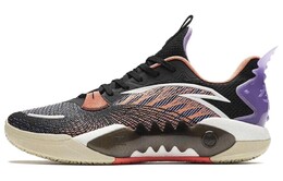 Баскетбольные кроссовки Frenzy 5team мужские с низким верхом черного/фиолетового цвета Anta 112411606-1 | black/purple