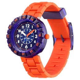 Swatch Часы Flik Flak Feifei Series Quartz Movement Men's Watch Watch 36.7mm Blue Dial Plastic Watch Case Silicone Strap, Blue Dial zfcsp103 | blue dial