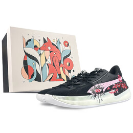 Баскетбольные кроссовки Clyde Hardwood мужские низкие розовые Puma 194454-02(team40-恶魔之眼sbox) | black