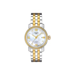 Tissot Часы Automatic Mechanical Movement Women's Watch Watch 29mm White Dial Stainless Steel Case Stainless Steel Watchband, White Dial Steel Band t097.007.22.116.00 | white dial steel band